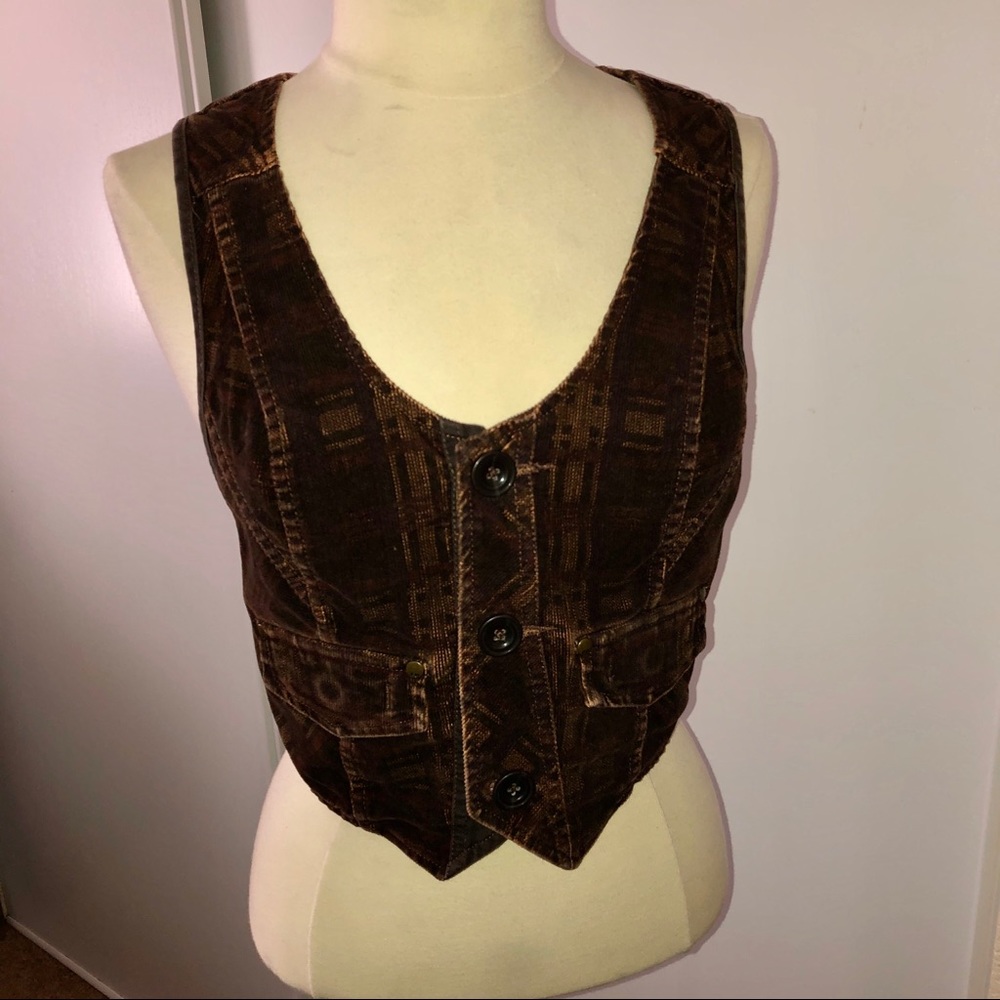 Free people brown vest